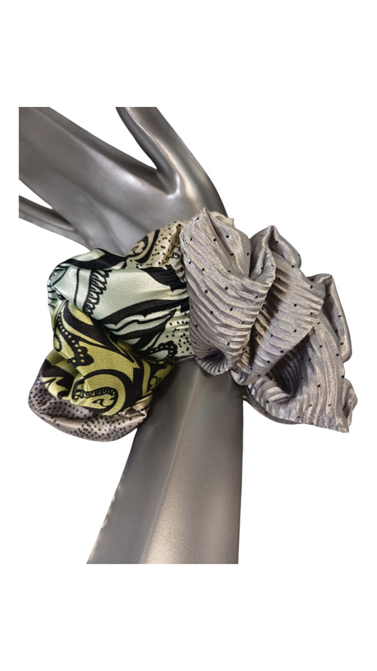gumki do włosów Scrunchie X XL .Satynowa gumka