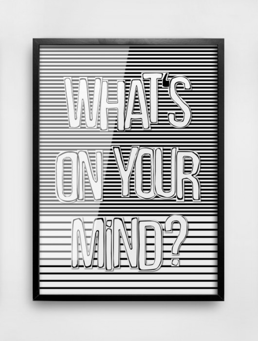 On Your Mind czarno-biała grafika // 40x50cm MM House Design