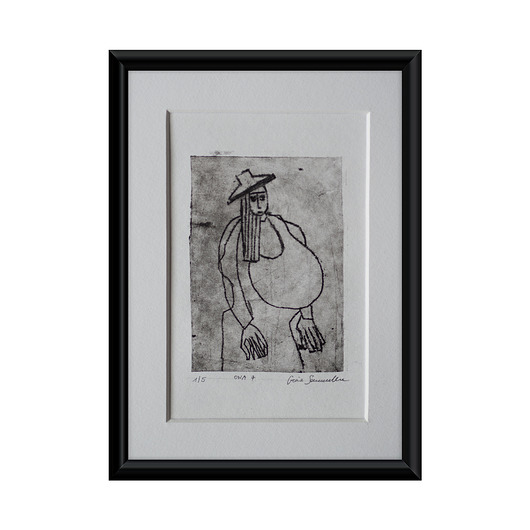 grafiki i ilustracje Oryginał - Grafika w oprawie passe-partout 13x18 cm