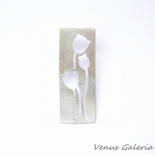 Zawieszka srebrna - Bukiet tulipanów średni VENUS GALERIA