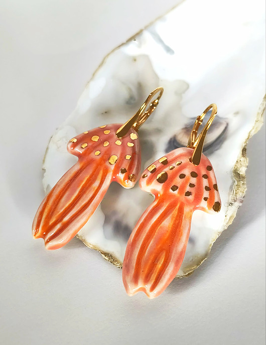 kolczyki pozłacane Kolczyki pozłacane Meduza Kolekcja Parian