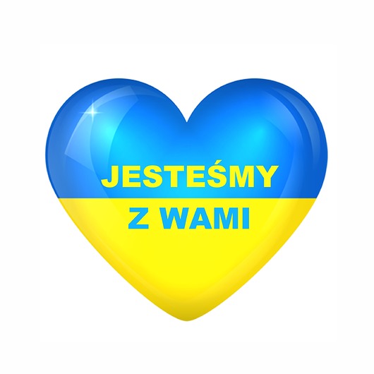 tapety i naklejki ścienne Serce Naklejka Ukraina Jesteśmy z Wami