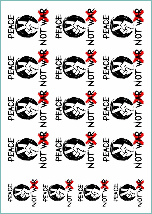 tatuaże zmywalne, tymczasowe Tatuaż tymczasowy "Peace not war"
