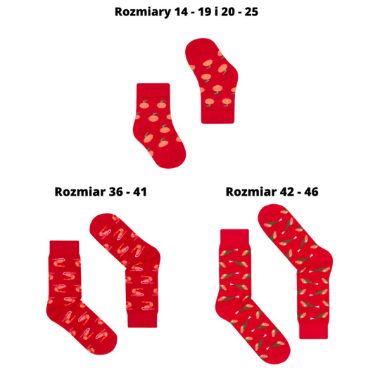 Zestaw 3 par skarpetek dla Rodziców i Niemowlaka FAVES. Socks&Friends