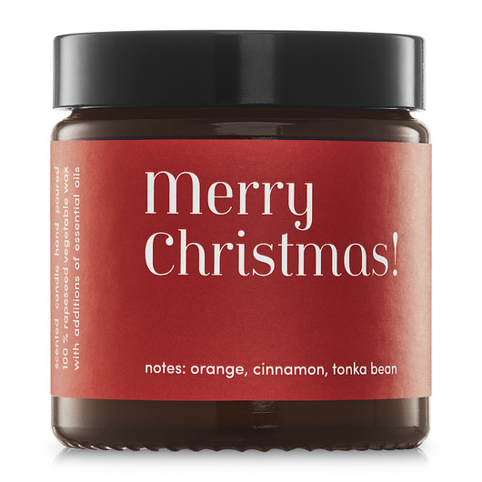 świece zapachowe Świeca zapachowa Merry Christmas pomarańcza & cynamon 120 g