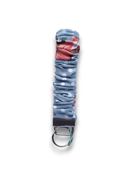 Akcesoria pozostałe Smyczka w kropki scrunchie na gumie