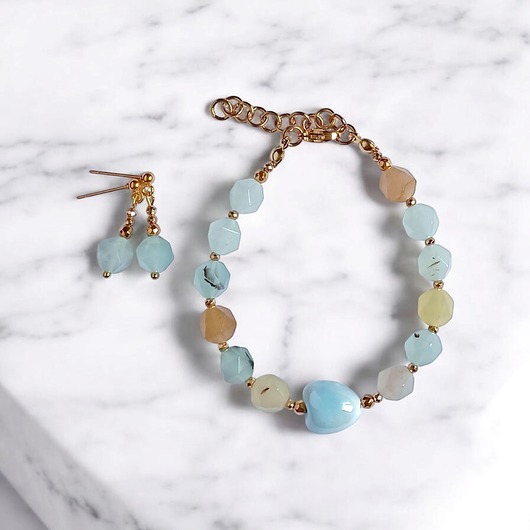 komplet biżuterii RAZEM TANIEJ! bransoletka, kolczyki : SPRING collection