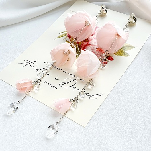 Biżuteria ślubna FEATHERLY blush & gold