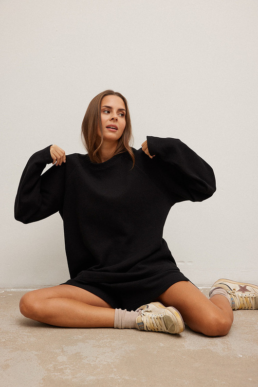 bluzki z długim rękawem damskie Longsleeve SEAN black