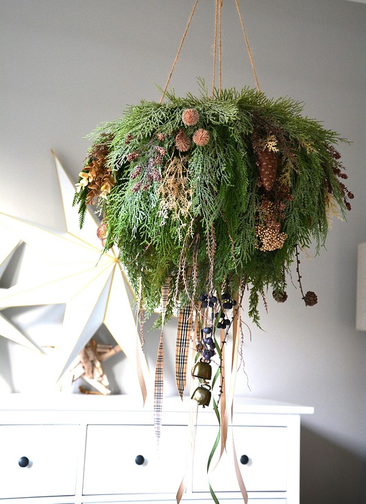 wianki bożonarodzeniowe Duży wianek z dzwonkami