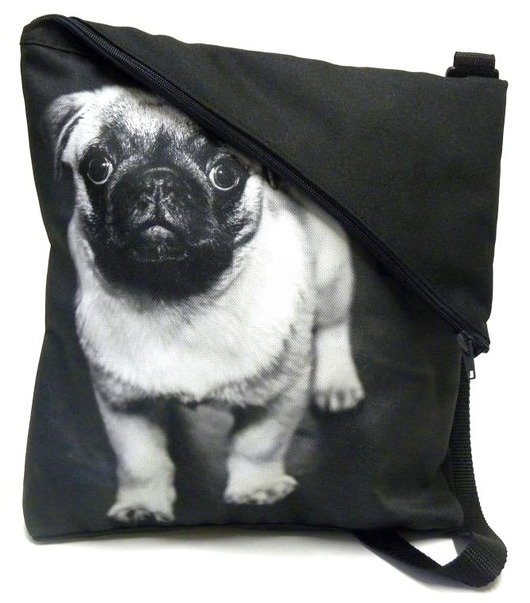 Torba listonoszka z mopsem Gaul Designs
