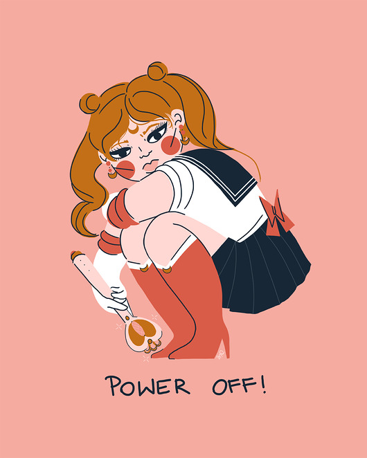 Power off plakat margo dumin