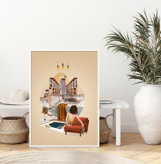grafiki i ilustracje poster  Zapach lata