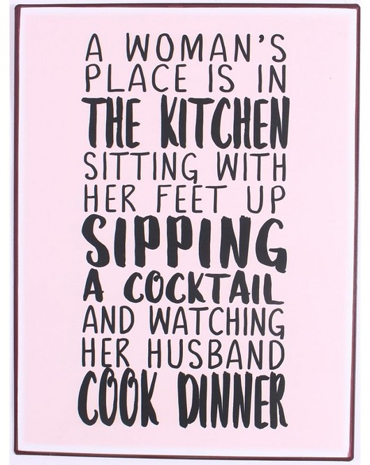 Szyld Metalowy A Woman's Place Is In The Kitchen MIA home
