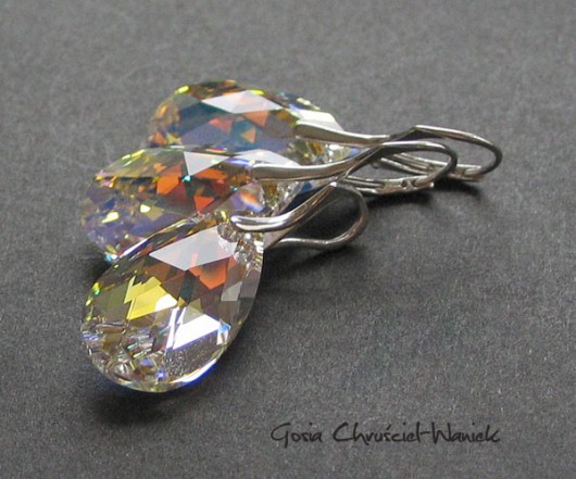 kryształ Swarovski crystal AB - komplet Gosia Chruściel-Waniek