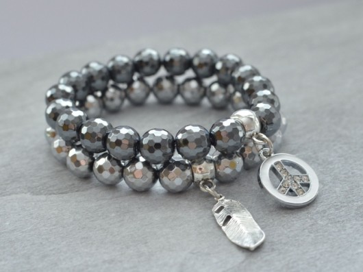 hematite duo Made by Magda