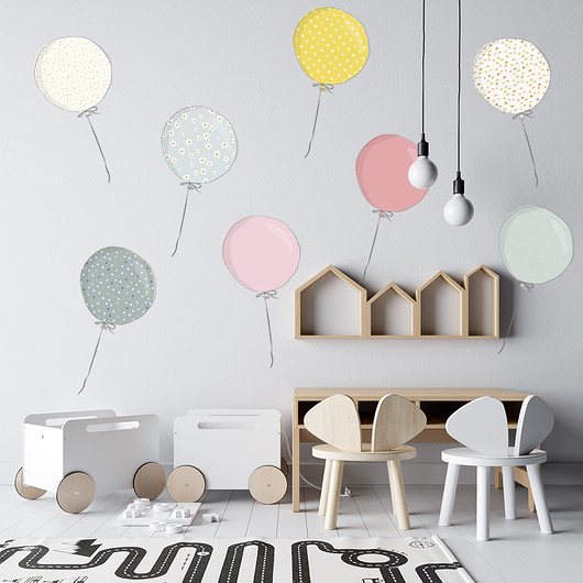naklejki ścienne do pokoju dziecka Naklejki ścienne Kolorowe balony XL