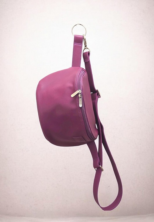 saszetka nerka Duża nerka skórzana damska  U'POLKA, skóra naturalna