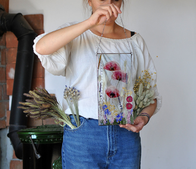 Ozdoby na ścianę Dzika łąka pod lasem- podziękowanie