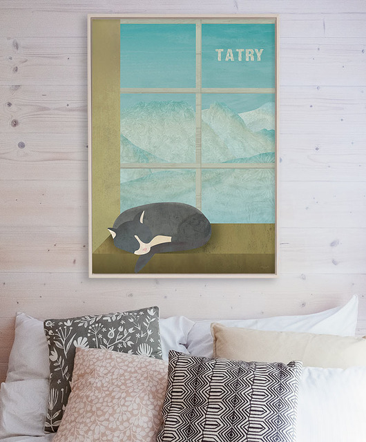 plakaty Tatry - zima w górach - plakat fine art