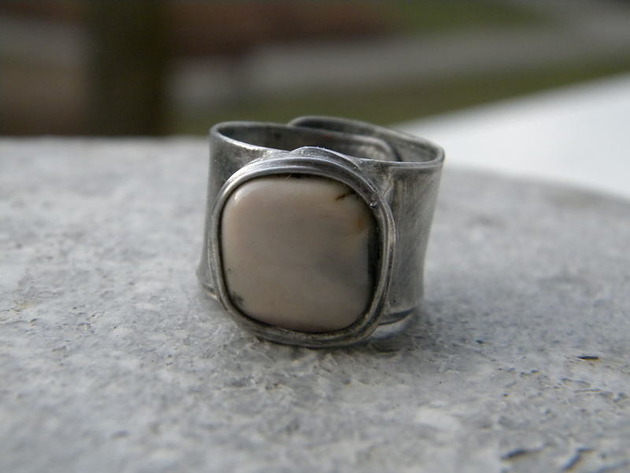 pierścionki - różne Roman Ancient Ring ;) jaspis mokait