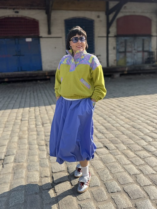spodnie materiałowe damskie Spódnica Lilac Bubble