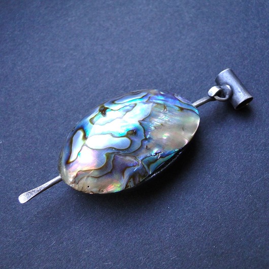 srebrne naszyjniki Zawieszka Muszla