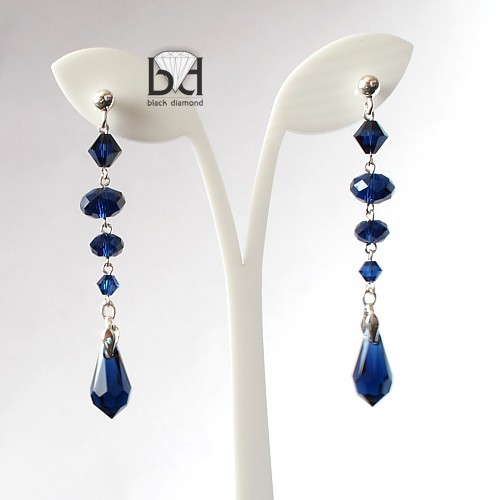 kryształ Swarovski w granacie Black Diamond