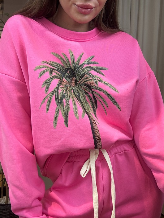 bluza bez kaptura damska Bawełniana bluza PALMA