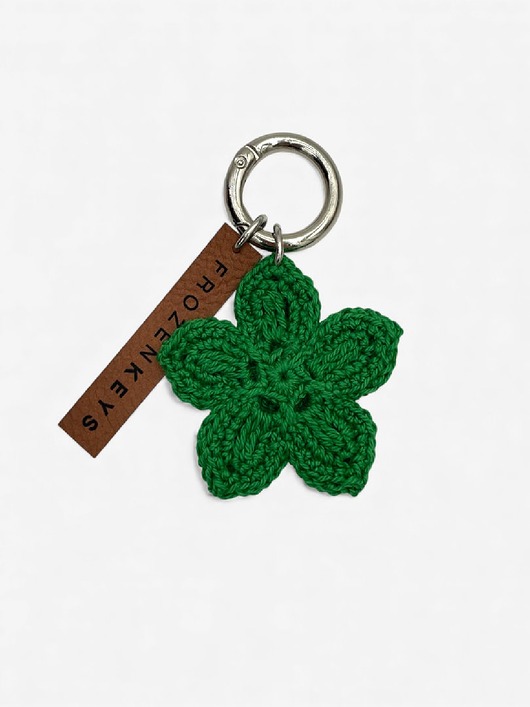 breloki Brelok Kwiat Zielony