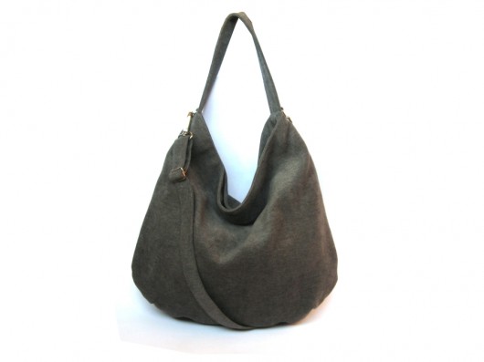 Grey Hobo Bag sabi tatka