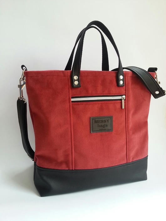 Torebka damska Crossbody En Route czerwona MessyBags