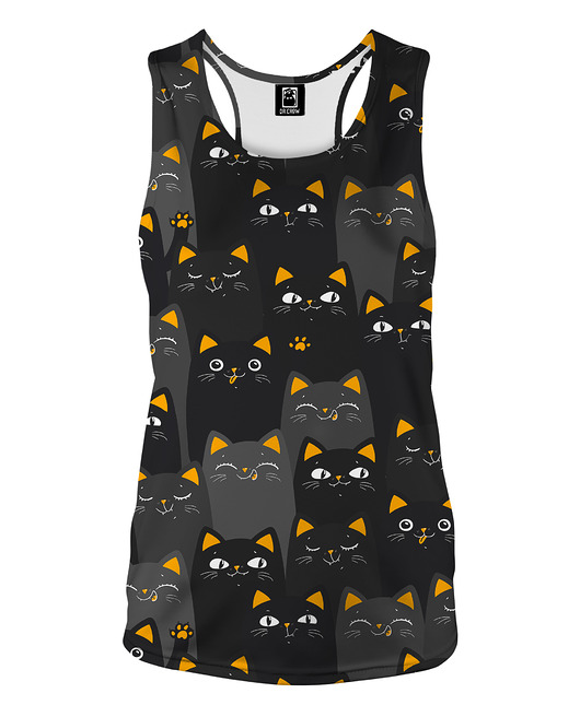 topy damskie DR.CROW Bokserka Damska Cats Orange