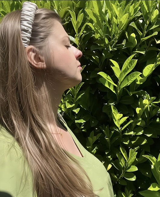 opaski do włosów Perłowa marszczona opaska do włosów Alva standard