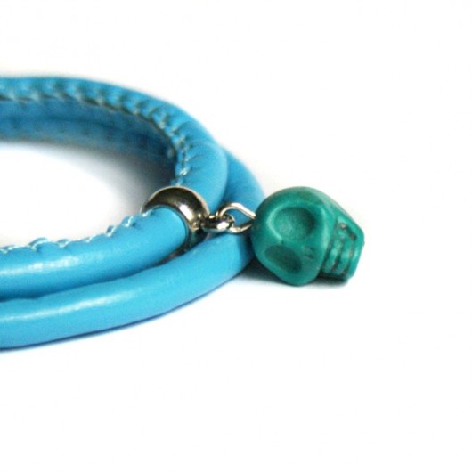 NA LATO turquoise skull - modułowa bransoletka kaktusia