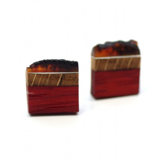 Wood&Amber Kolczyki Maszyneria