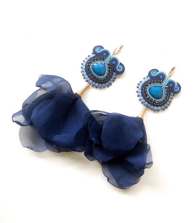kolczyki soutache Sutaszowe kolczyki OIA