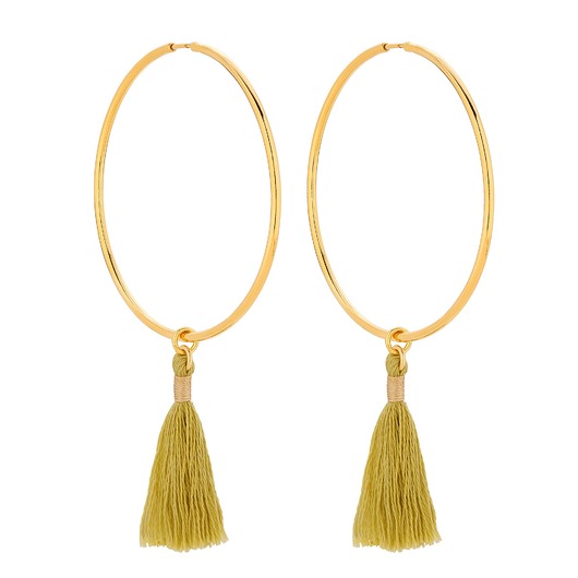 kolczyki srebrne Duże złote kolczyki z chwostami