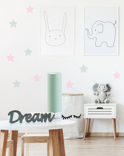 lampy do pokoju dziecka Mała lampa na stolik nocny do pokoju dziecka SYDNEY KIDS