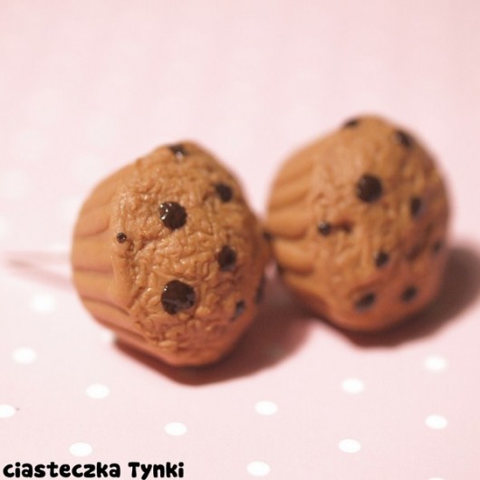 kolczyki muffinki ciasteczkatynki