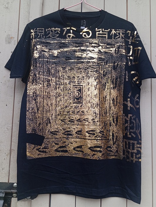 t-shirty męskie Unikatowy T-shirt artystyczny Golden Frame