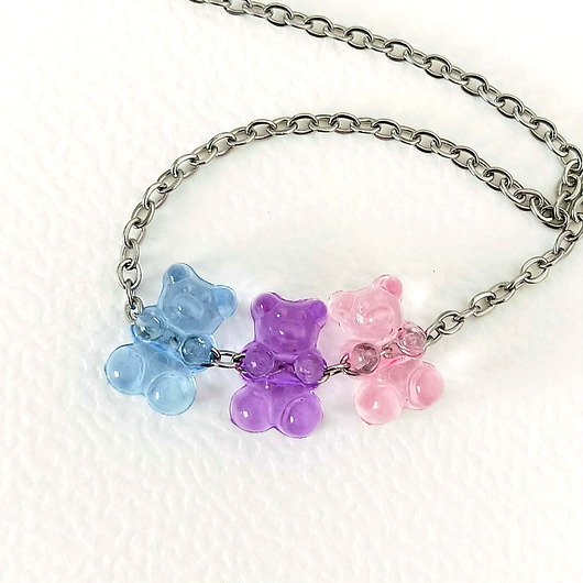 naszyjniki - inne Słodki Naszyjnik Gumisie