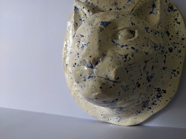 Ozdoby na ścianę Ceramiczna maska - KOT