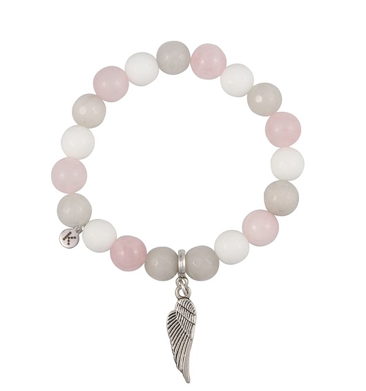 bransoletki z kamieni naturalnych Pastelowa śliczność - bransoletka z kamieni naturalnych