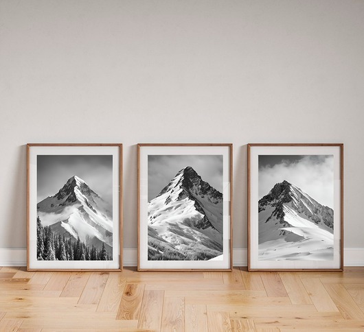 plakaty PLAKATY góry galeria ścienna czarno białe