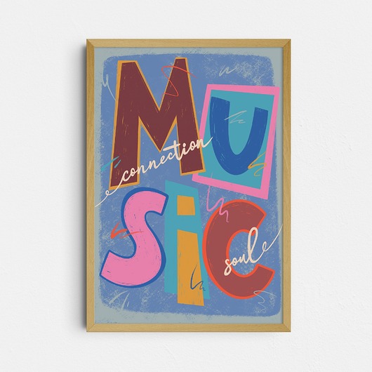 plakaty Plakat "Music connection soul"