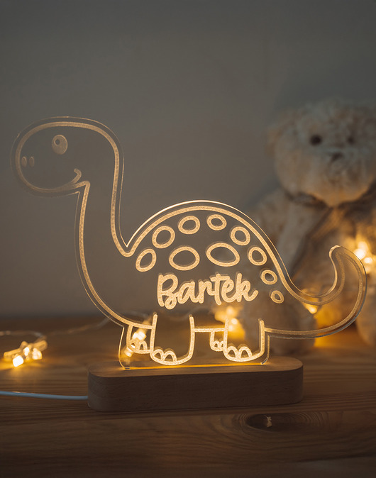 lampy do pokoju dziecka Lampka nocna dla dzieci - Dinozaur