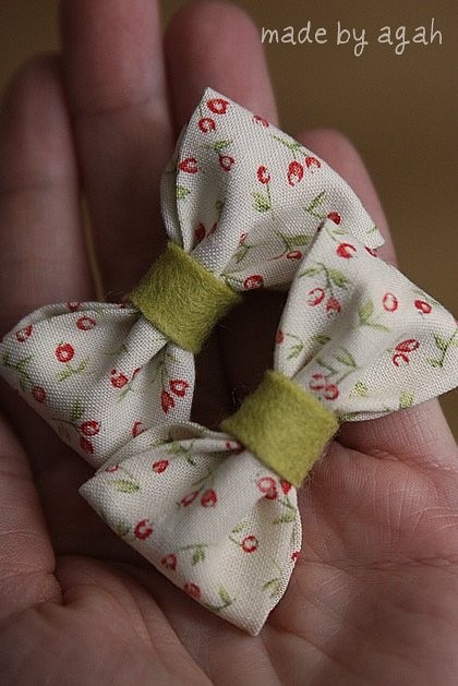 Spinki dla małej dziewczynki made by agah