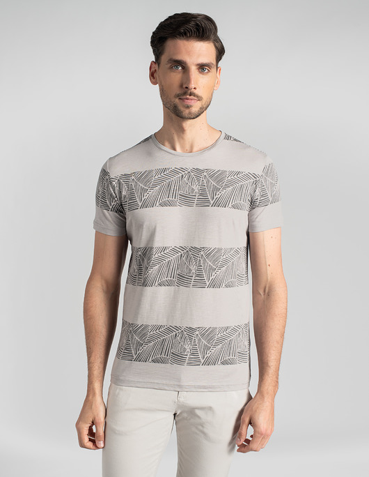 t-shirty męskie T-shirt caltagirone beżowy