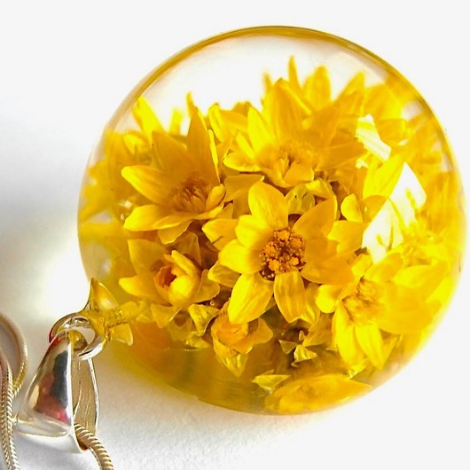 Naszyjnk z żółtymi kwiatuszkami Grol Jewellery